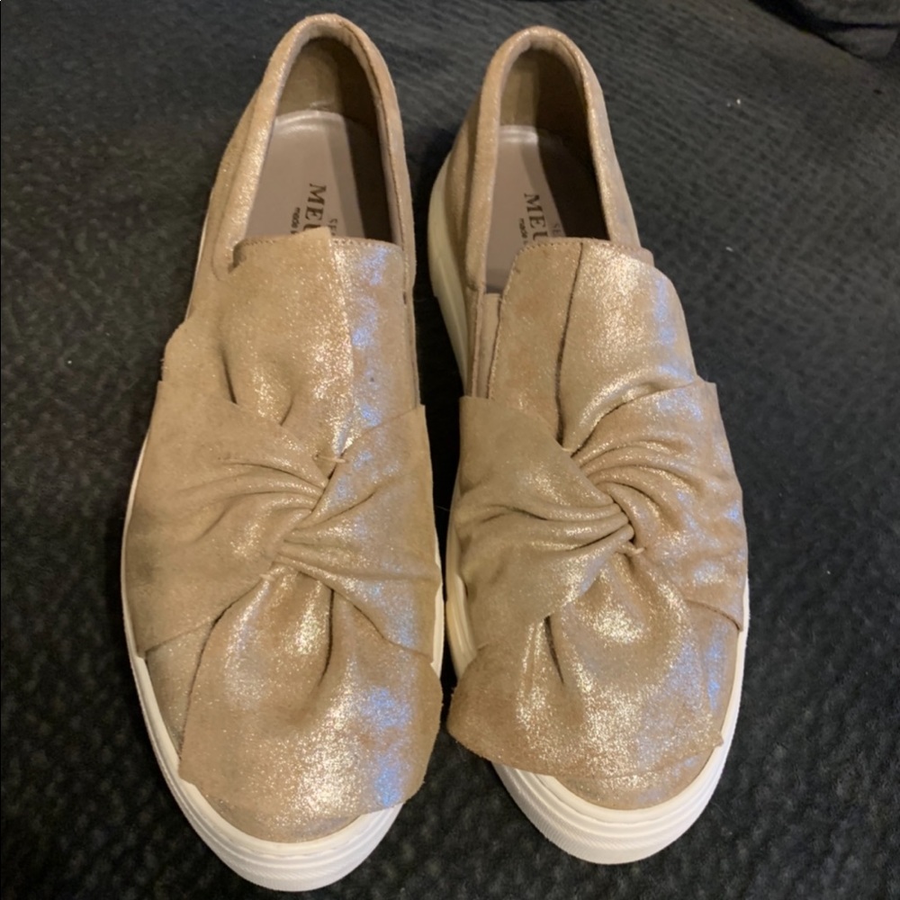 Sesto Meucci gold sneakers